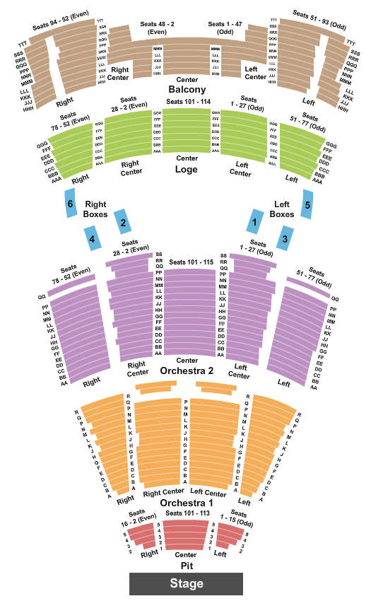 Moran Theater At Jacksonville Center for the Performing Arts Mamma Mia! Seating Chart